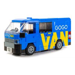 TINY ATBRC017 non  XE TẢI NHỎ TOYOTA HIACE HỒNG KÔNG GOGOVAN bộ đồ chơi xếp lắp ráp ghép mô hình City TOYOTA HIACE GOGOVAN Thành Phố 218 khối