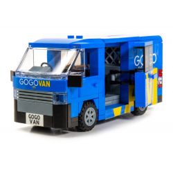 TINY ATBRC017 non  XE TẢI NHỎ TOYOTA HIACE HỒNG KÔNG GOGOVAN bộ đồ chơi xếp lắp ráp ghép mô hình City TOYOTA HIACE GOGOVAN Thành Phố 218 khối