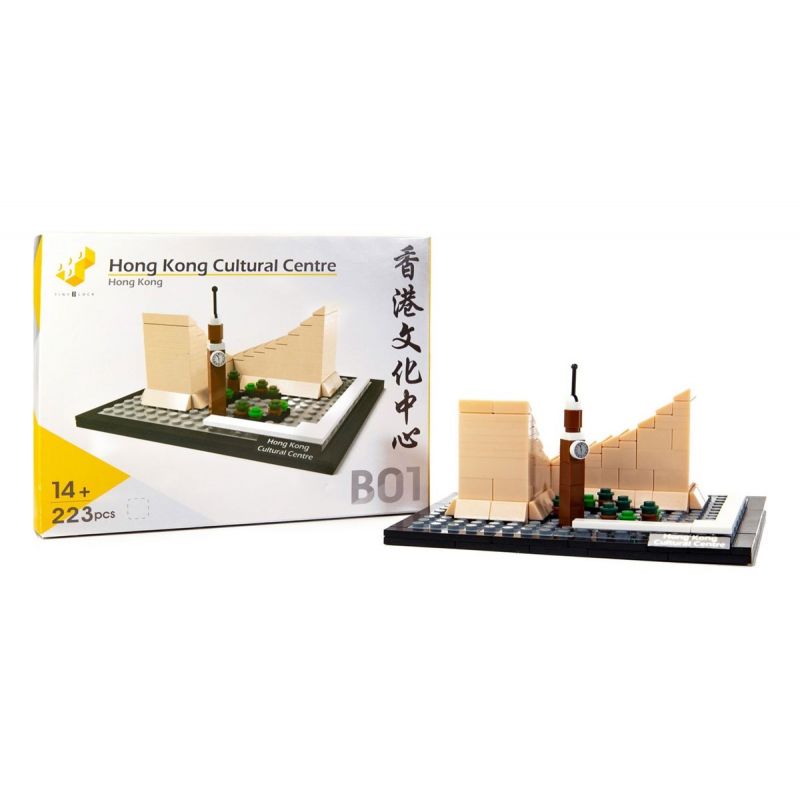 TINY ATBRC015 non  VỚI TÌNH YÊU bộ đồ chơi xếp lắp ráp ghép mô hình Architecture HONG KONG CULTURAL CENTRE Công Trình Kiến Trúc 223 khối
