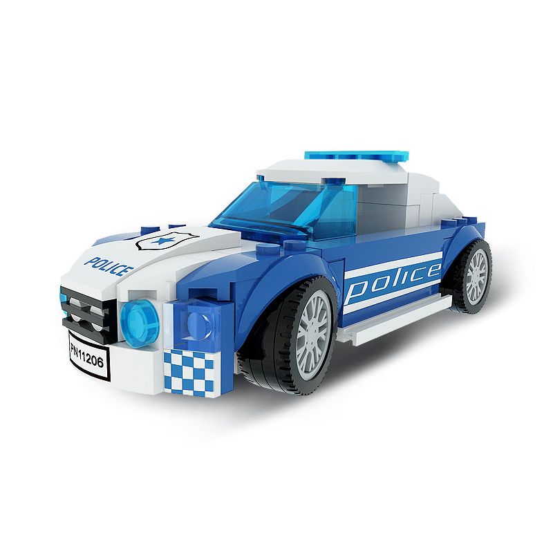 WANGE 2890 non Lego SIÊU XE CẢNH SÁT S90 bộ đồ chơi xếp lắp ráp ghép mô hình Racers Đua Tốc Độ 104 khối