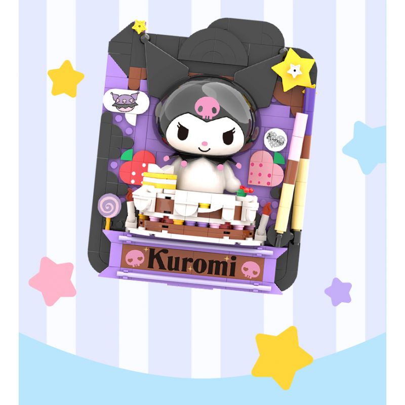 TOP TOY TC1503 1503 non  BÁNH RỪNG ĐEN CỦA KUROMI bộ đồ chơi xếp lắp ráp ghép mô hình 300 khối