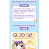 TOP TOY TC1503 1503 non  BÁNH RỪNG ĐEN CỦA KUROMI bộ đồ chơi xếp lắp ráp ghép mô hình 300 khối