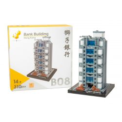TINY ATBRC013 non  NGÂN HÀNG SƯ TỬ HỒNG KÔNG bộ đồ chơi xếp lắp ráp ghép mô hình Architecture HONG KONG BANK BUILDING Công Trình Kiến Trúc 313 khối
