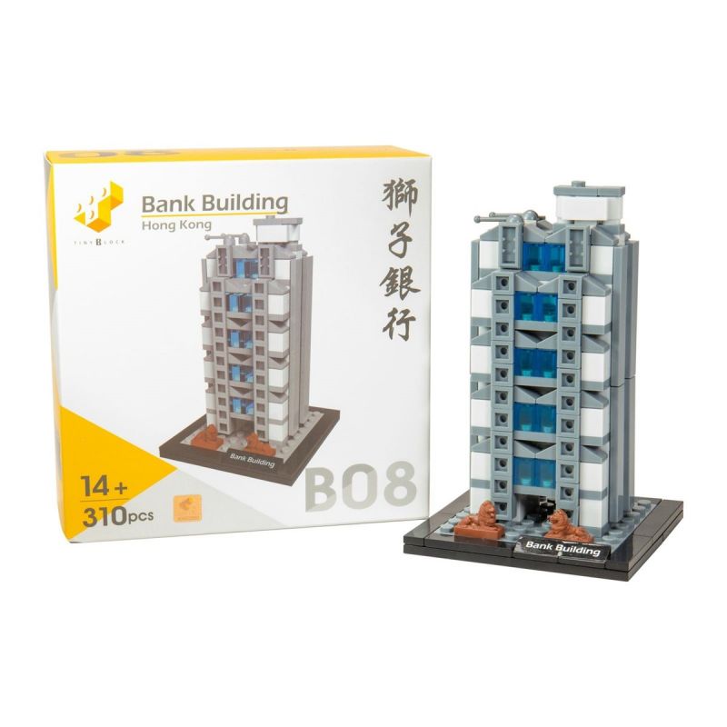 TINY ATBRC013 non  NGÂN HÀNG SƯ TỬ HỒNG KÔNG bộ đồ chơi xếp lắp ráp ghép mô hình Architecture HONG KONG BANK BUILDING Công Trình Kiến Trúc 313 khối