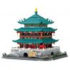 WANGE 6228 non  THÁP CHUÔNG TÂY AN bộ đồ chơi xếp lắp ráp ghép mô hình Buildings 1121 khối
