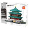 WANGE 6228 non  THÁP CHUÔNG TÂY AN bộ đồ chơi xếp lắp ráp ghép mô hình Buildings 1121 khối