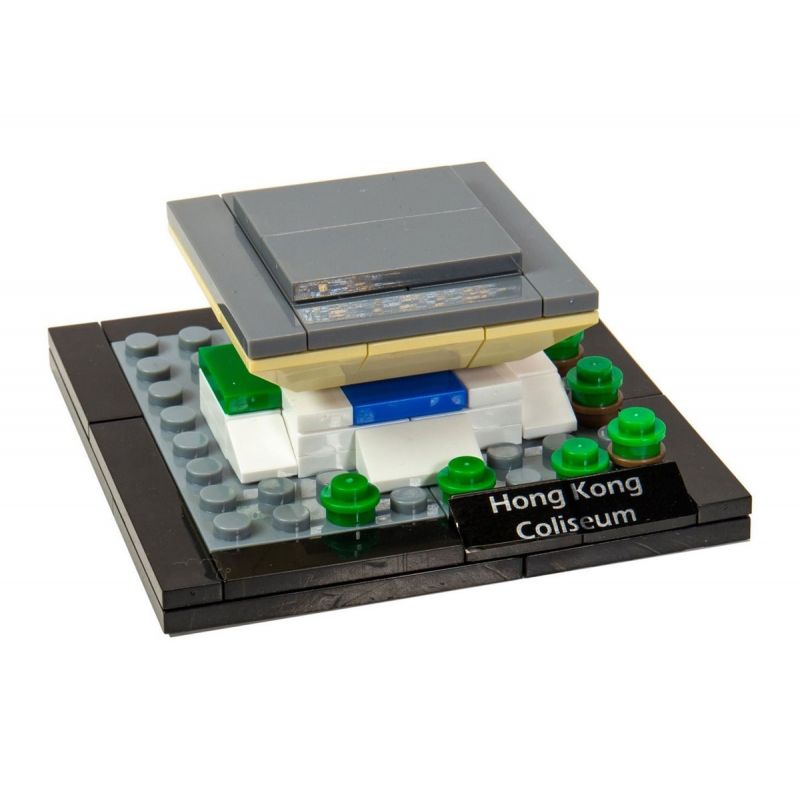 TINY ATBRC011 non Lego ĐẤU TRƯỜNG HỒNG KÔNG bộ đồ chơi xếp lắp ráp ghép mô hình Architecture HONG KONG COLISEUM Công Trình Kiến Trúc 64 khối