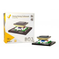 TINY ATBRC011 non  ĐẤU TRƯỜNG HỒNG KÔNG bộ đồ chơi xếp lắp ráp ghép mô hình Architecture HONG KONG COLISEUM Công Trình Kiến Trúc 64 khối
