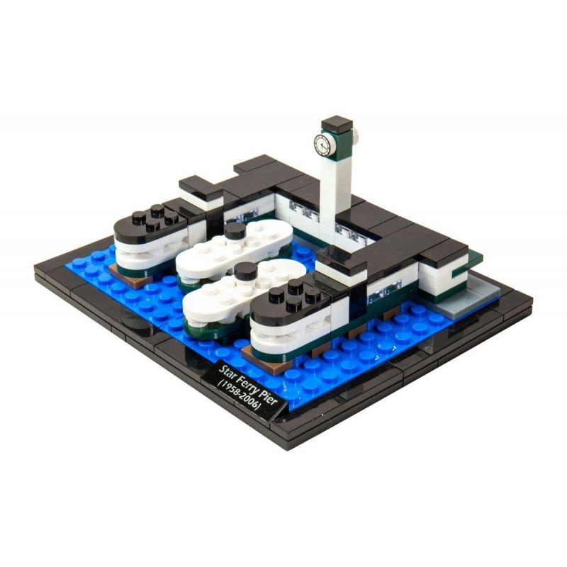 TINY ATBRC010 non Lego BẾN PHÀ NGÔI SAO HỒNG KÔNG bộ đồ chơi xếp lắp ráp ghép mô hình Architecture HONG KONG STAR FERRY PIER Công Trình Kiến Trúc 170 khối