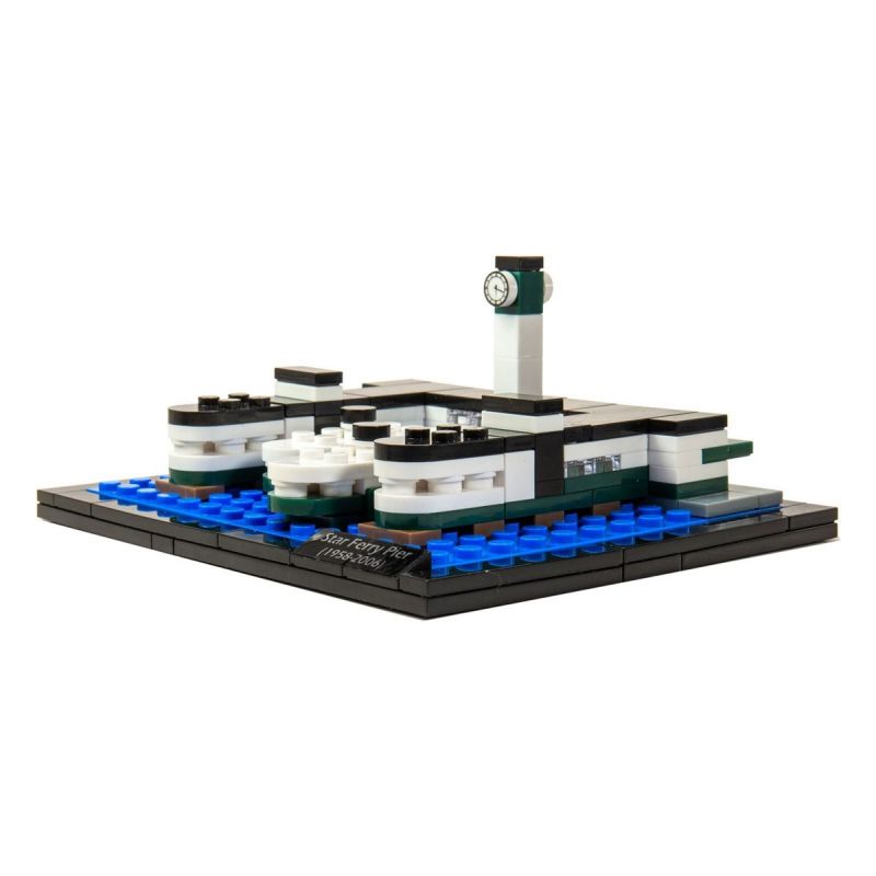 TINY ATBRC010 non  BẾN PHÀ NGÔI SAO HỒNG KÔNG bộ đồ chơi xếp lắp ráp ghép mô hình Architecture HONG KONG STAR FERRY PIER Công Trình Kiến Trúc 170 khối