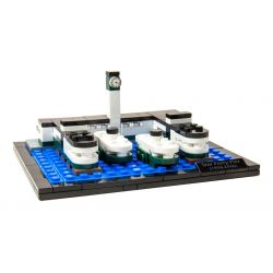 TINY ATBRC010 non  BẾN PHÀ NGÔI SAO HỒNG KÔNG bộ đồ chơi xếp lắp ráp ghép mô hình Architecture HONG KONG STAR FERRY PIER Công Trình Kiến Trúc 170 khối