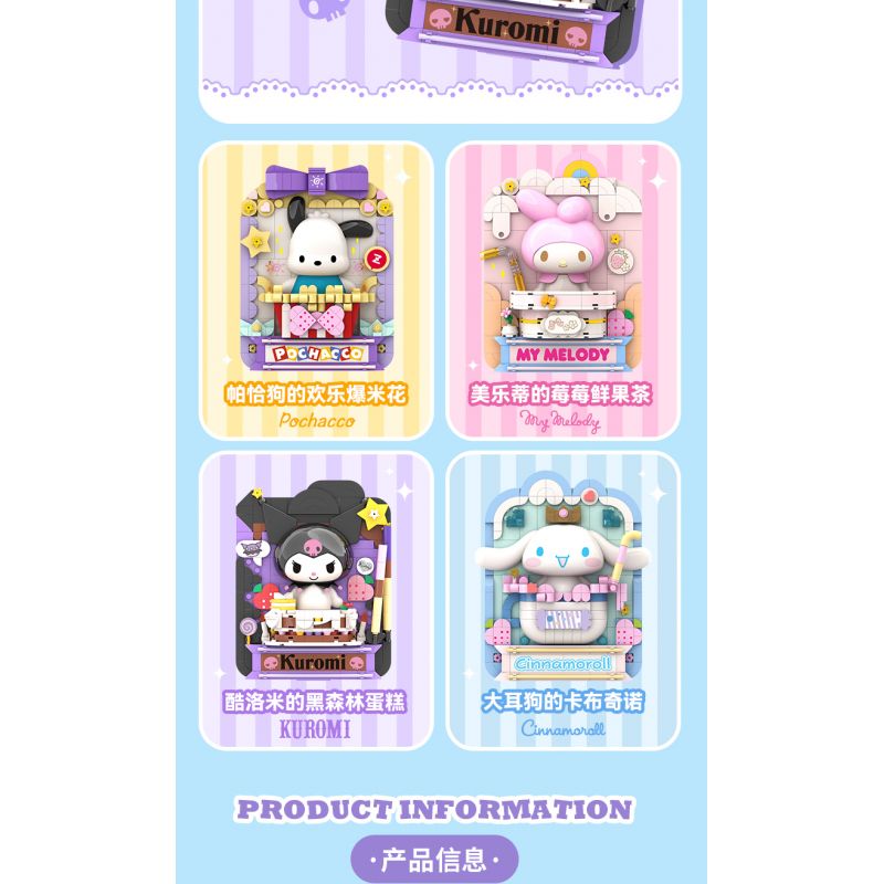 TOP TOY TC1502 1502 non  CAPPUCCINO CHÓ TAI TO bộ đồ chơi xếp lắp ráp ghép mô hình CINNAMOROLL 300 khối