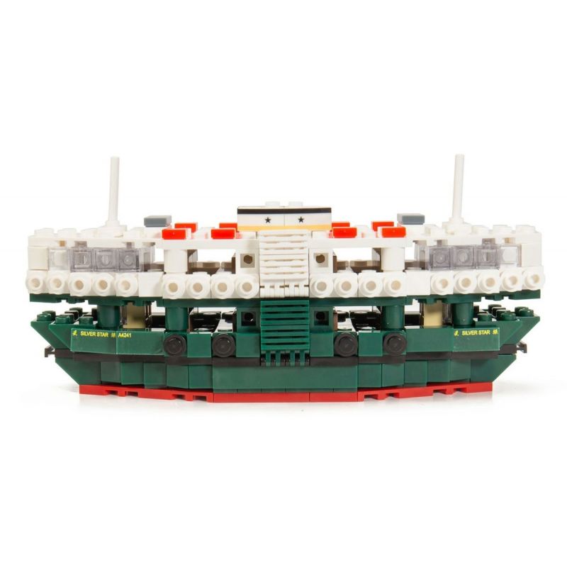 TINY ATBRC007 non  PHÀ NGÔI SAO HỒNG KÔNG bộ đồ chơi xếp lắp ráp ghép mô hình City HONG KONG STAR FERRY Thành Phố 406 khối