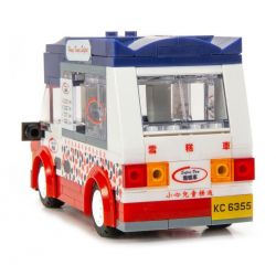 TINY ATBRC001 non  XE BÁN KEM HỒNG KÔNG bộ đồ chơi xếp lắp ráp ghép mô hình City HONG KONG ICE CREAM VAN Thành Phố 200 khối