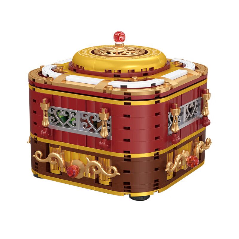 LOZ 2215 non Lego HỘP DAQUAN SUM HỌP NĂM MỚI bộ đồ chơi xếp lắp ráp ghép mô hình Chinese Traditional Festivals CHINESE NEW YEAR CANDY BOX Lễ Hội Cổ Truyền 691 khối