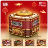 LOZ 2215 non  HỘP DAQUAN SUM HỌP NĂM MỚI bộ đồ chơi xếp lắp ráp ghép mô hình Chinese Traditional Festivals CHINESE NEW YEAR CANDY BOX Lễ Hội Cổ Truyền 691 khối