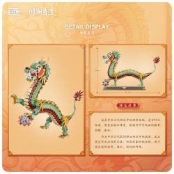 LOZ 1928 non  RỒNG TRUNG QUỐC SHENLONG OPERA "ZHU" bộ đồ chơi xếp lắp ráp ghép mô hình Creator Expert Chuyên Gia Sáng Tạo 1416 khối