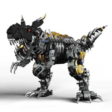 LWCK 60030 non  MÁY T-REX bộ đồ chơi xếp lắp ráp ghép mô hình ANCIENT BEASTS MECHANICAL 1506 khối