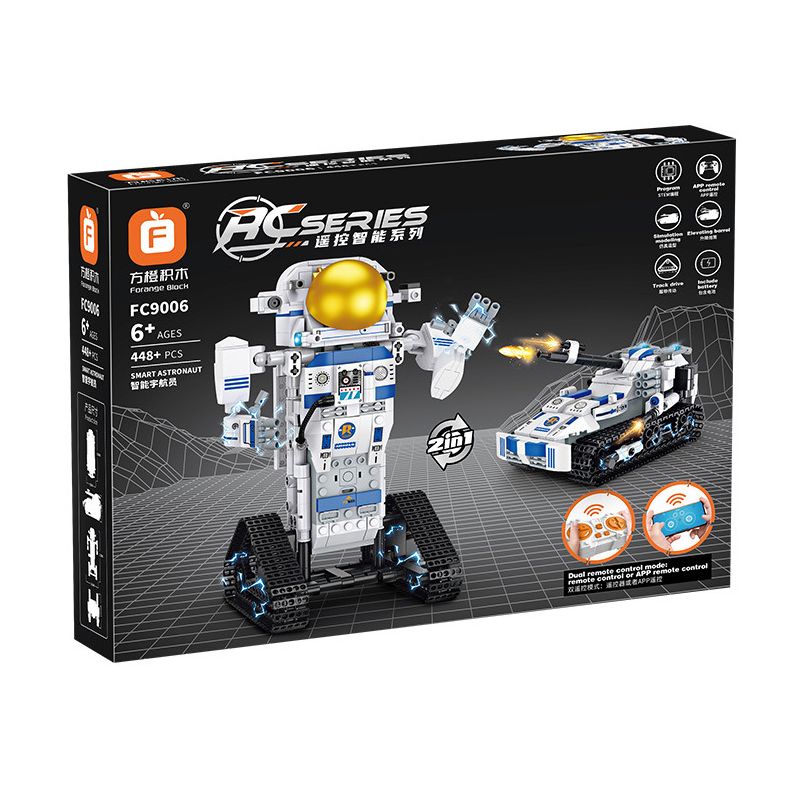 FORANGE FC9006 9006 non  PHI HÀNH GIA THÔNG MINH bộ đồ chơi xếp lắp ráp ghép mô hình 448 khối