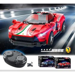 WISE BLOCK HA389171 389171 non  SIÊU XE ĐIỀU KHIỂN TỪ XA NIGHT SHADOW MCLAREN bộ đồ chơi xếp lắp ráp ghép mô hình Speed Champions Racing Cars Đua Xe Công Thức