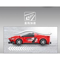 WISE BLOCK HA389171 389171 non  SIÊU XE ĐIỀU KHIỂN TỪ XA NIGHT SHADOW MCLAREN bộ đồ chơi xếp lắp ráp ghép mô hình Speed Champions Racing Cars Đua Xe Công Thức