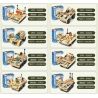 SEMBO 105057 105050 105051 105052 105053 105054 105055 105056 non  BỘ ĐỒ CHIẾN ĐẤU SIÊU ĐẦY ĐỦ bộ đồ chơi xếp lắp ráp ghép mô hình Iron Blood Heavy Equipment Đặc Nhiệm Máu Và Sắt 445 khối