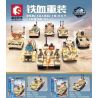 SEMBO 105057 105050 105051 105052 105053 105054 105055 105056 non  BỘ ĐỒ CHIẾN ĐẤU SIÊU ĐẦY ĐỦ bộ đồ chơi xếp lắp ráp ghép mô hình Iron Blood Heavy Equipment Đặc Nhiệm Máu Và Sắt 445 khối