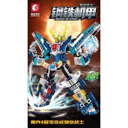 SEMBO 103302 103303 103304 103305 non  IRON MECHA CHIẾN BINH KHÔNG GIAN bộ đồ chơi xếp lắp ráp ghép mô hình Transformers MECHA OF STEEL Robot Đại Chiến Người Máy Biến Hình 702 khối
