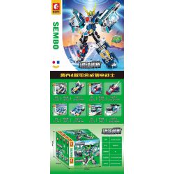 SEMBO 103302 103303 103304 103305 non  IRON MECHA CHIẾN BINH KHÔNG GIAN bộ đồ chơi xếp lắp ráp ghép mô hình Transformers MECHA OF STEEL Robot Đại Chiến Người Máy Biến Hình 702 khối