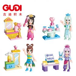 GUDI 9053 non  YE LUOLI DREAM FAIRY 8 PHONG CÁCH bộ đồ chơi xếp lắp ráp ghép mô hình Yeloli