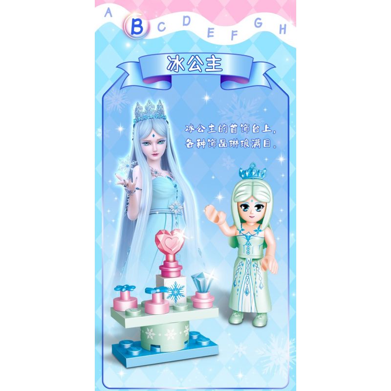GUDI 9053 non  YE LUOLI DREAM FAIRY 8 PHONG CÁCH bộ đồ chơi xếp lắp ráp ghép mô hình Yeloli