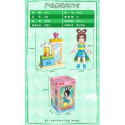 GUDI 9053 non  YE LUOLI DREAM FAIRY 8 PHONG CÁCH bộ đồ chơi xếp lắp ráp ghép mô hình Yeloli