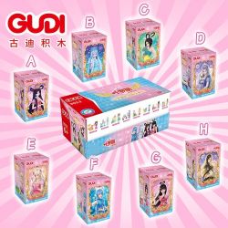 GUDI 9053 non  YE LUOLI DREAM FAIRY 8 PHONG CÁCH bộ đồ chơi xếp lắp ráp ghép mô hình Yeloli