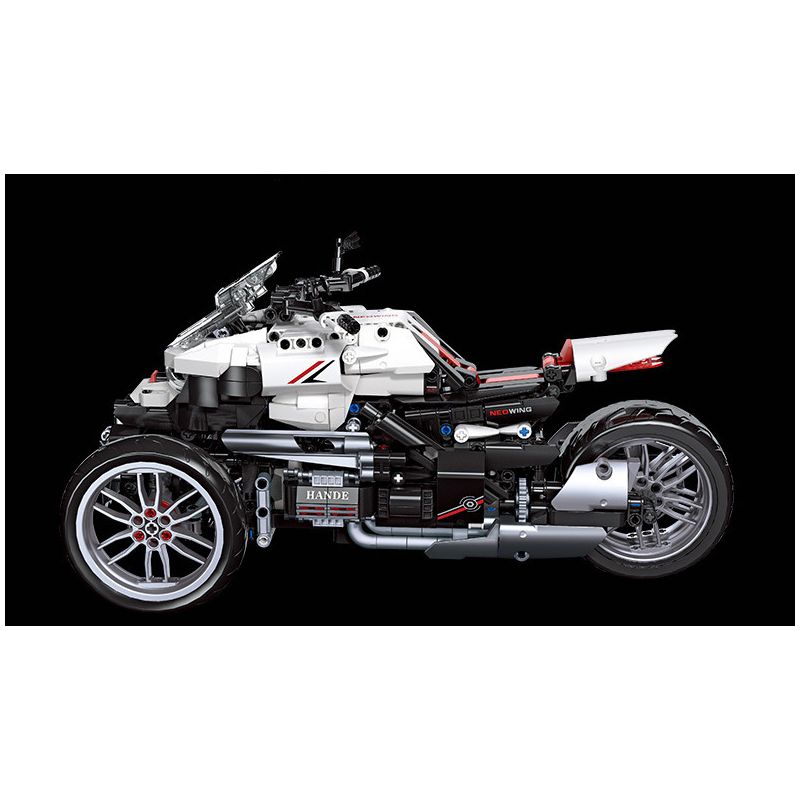 JIESTAR 91024 non  XE MÁY BA BÁNH HONDA NEWING bộ đồ chơi xếp lắp ráp ghép mô hình Motorcycle Motorbike HONDA NEO WING Xe Hai Bánh 996 khối