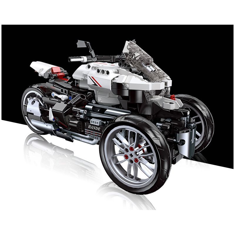 JIESTAR 91024 non  XE MÁY BA BÁNH HONDA NEWING bộ đồ chơi xếp lắp ráp ghép mô hình Motorcycle Motorbike HONDA NEO WING Xe Hai Bánh 996 khối