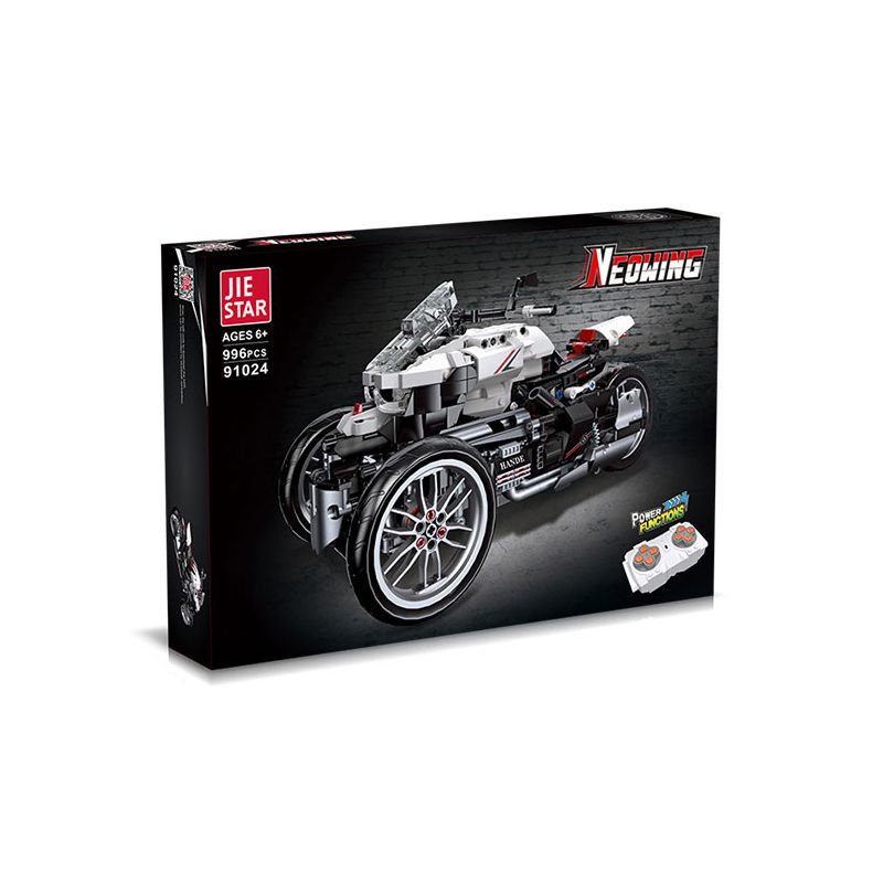 JIESTAR 91024 non  XE MÁY BA BÁNH HONDA NEWING bộ đồ chơi xếp lắp ráp ghép mô hình Motorcycle Motorbike HONDA NEO WING Xe Hai Bánh 996 khối