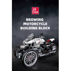 JIESTAR 91024 non  XE MÁY BA BÁNH HONDA NEWING bộ đồ chơi xếp lắp ráp ghép mô hình Motorcycle Motorbike HONDA NEO WING Xe Hai Bánh 996 khối
