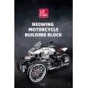 JIESTAR 91024 non  XE MÁY BA BÁNH HONDA NEWING bộ đồ chơi xếp lắp ráp ghép mô hình Motorcycle Motorbike HONDA NEO WING Xe Hai Bánh 996 khối