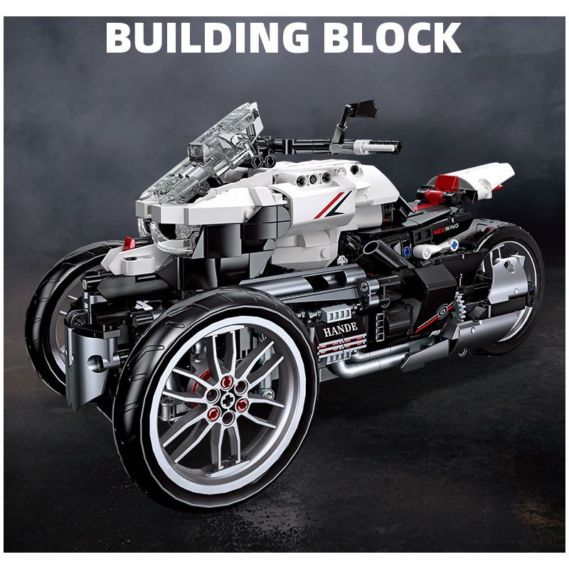 JIESTAR 91024 non  XE MÁY BA BÁNH HONDA NEWING bộ đồ chơi xếp lắp ráp ghép mô hình Motorcycle Motorbike HONDA NEO WING Xe Hai Bánh 996 khối