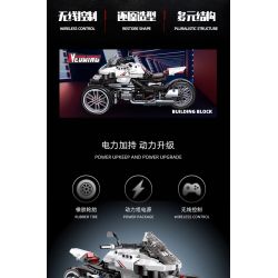 JIESTAR 91024 non  XE MÁY BA BÁNH HONDA NEWING bộ đồ chơi xếp lắp ráp ghép mô hình Motorcycle Motorbike HONDA NEO WING Xe Hai Bánh 996 khối