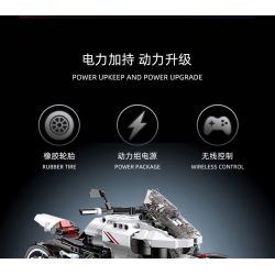 JIESTAR 91024 non  XE MÁY BA BÁNH HONDA NEWING bộ đồ chơi xếp lắp ráp ghép mô hình Motorcycle Motorbike HONDA NEO WING Xe Hai Bánh 996 khối