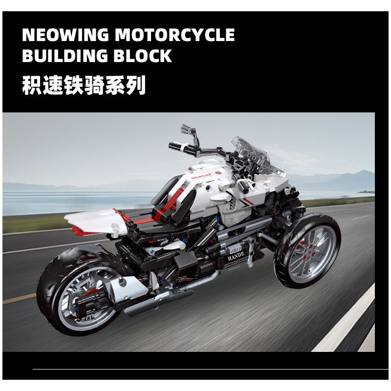 JIESTAR 91024 non  XE MÁY BA BÁNH HONDA NEWING bộ đồ chơi xếp lắp ráp ghép mô hình Motorcycle Motorbike HONDA NEO WING Xe Hai Bánh 996 khối