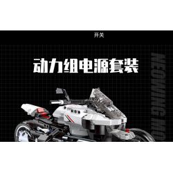 JIESTAR 91024 non  XE MÁY BA BÁNH HONDA NEWING bộ đồ chơi xếp lắp ráp ghép mô hình Motorcycle Motorbike HONDA NEO WING Xe Hai Bánh 996 khối