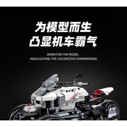 JIESTAR 91024 non  XE MÁY BA BÁNH HONDA NEWING bộ đồ chơi xếp lắp ráp ghép mô hình Motorcycle Motorbike HONDA NEO WING Xe Hai Bánh 996 khối