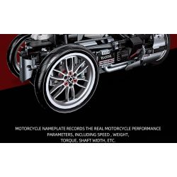 JIESTAR 91024 non  XE MÁY BA BÁNH HONDA NEWING bộ đồ chơi xếp lắp ráp ghép mô hình Motorcycle Motorbike HONDA NEO WING Xe Hai Bánh 996 khối