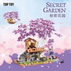 TOP TOY DZ6011 6011 TC2009 2009 non  KHU VƯỜN BÍ MẬT bộ đồ chơi xếp lắp ráp ghép mô hình Modular Buildings SECRET GARDEN Mô Hình Nhà Cửa 1000 khối