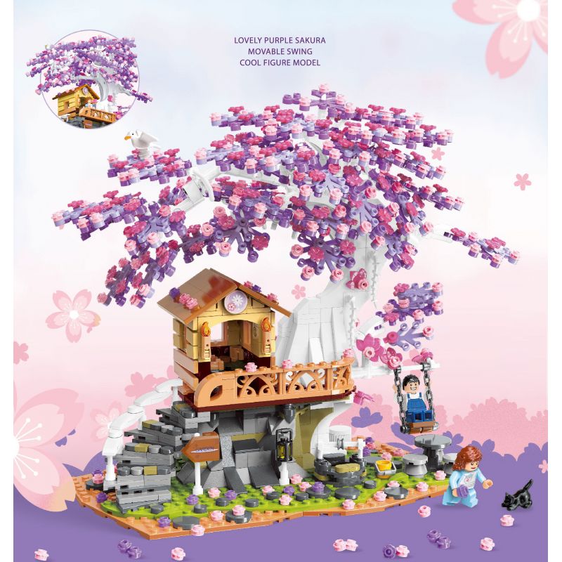 TOP TOY DZ6011 6011 TC2009 2009 non  KHU VƯỜN BÍ MẬT bộ đồ chơi xếp lắp ráp ghép mô hình Modular Buildings SECRET GARDEN Mô Hình Nhà Cửa 1000 khối