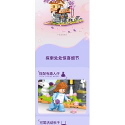 TOP TOY DZ6011 6011 TC2009 2009 non  KHU VƯỜN BÍ MẬT bộ đồ chơi xếp lắp ráp ghép mô hình Modular Buildings SECRET GARDEN Mô Hình Nhà Cửa 1000 khối