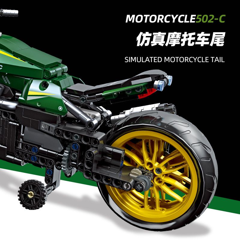 JIESTAR 91022 non  BENELLI 502C bộ đồ chơi xếp lắp ráp ghép mô hình  Kỹ Thuật Công Nghệ Cao Mô Hình Phương Tiện 765 khối