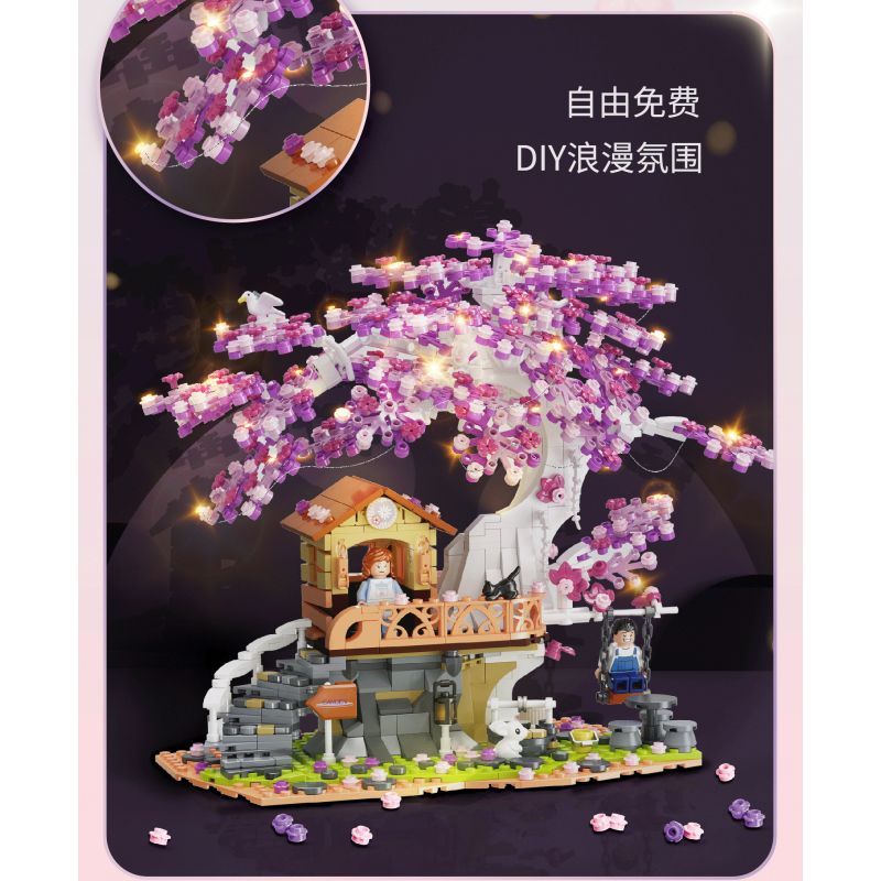 TOP TOY DZ6011 6011 TC2009 2009 non  KHU VƯỜN BÍ MẬT bộ đồ chơi xếp lắp ráp ghép mô hình Modular Buildings SECRET GARDEN Mô Hình Nhà Cửa 1000 khối